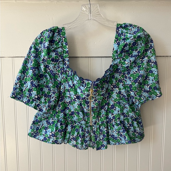 Zara Floral Crop Top - Picture 3 of 7